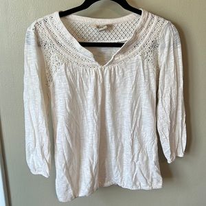 Lucky Brand Women Medium 3/4 Sleeve Top
